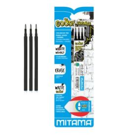 Set 3 mine pix rescriere Mitama, negru, blister