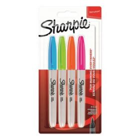 Set marker permanent Papermate, Sharpie, 4 culori, vivid