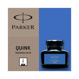 Calimara cerneala Parker Quink Washable, 57 ml, albastra