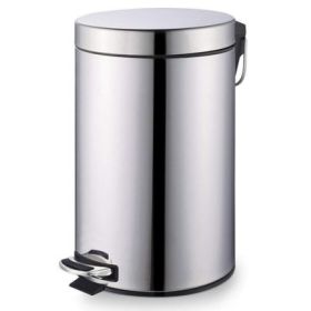 Cos inox cu pedala si galeata interioara, 20L