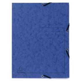 Dosar plic cu elastic Exacompta, carton, albastru
