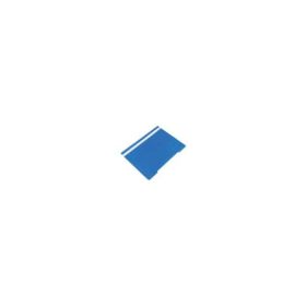 Dosar cu sina si 2 perforatii, A4, plastic, 50 bucati/set, albastru
