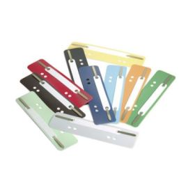 Alonje indosariere, diverse culori, 38x150 mm, plastic, 250 bucati/set