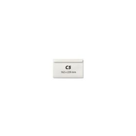 Plic C5, 162 x 229 mm, alb, banda silicon, 80 g/mp, 25 bucati/set
