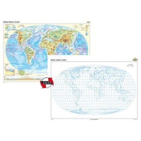 Harta fizica a Iumii Duo 160x120 cm CR-3108DA