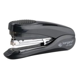 Capsator Kangaro Less Effort LE-210F/210FS, 24/6 - 26/8, 30 coli, 84mm, capsare usoara plata, negru