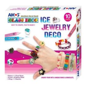 Set creativ - bijuterii, 3 bratari, 5 inele, Amos, GD10P10IJ