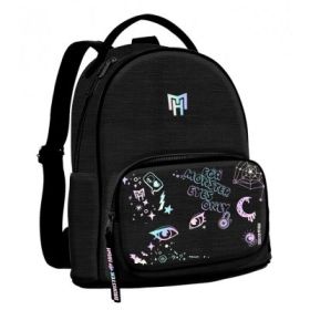 Ghiozdan Starpak Monster High, 28cm, 1 compartiment, negru, 518385