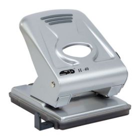 Perforator STD H-40, 40 coli, plastic, argintiu