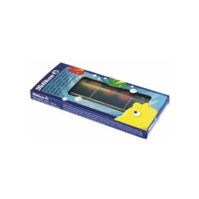 Acuarele Pelikan, cu pensula, 12 culori, + 1 tub alb de zinc, 721258