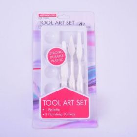 Set 3 cutite pictura Magi-Wap, cu paleta pictura, EPKP01B-1