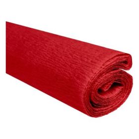 Hartie creponata Colorarte C08, 50x200cm, rosu, set 10 role