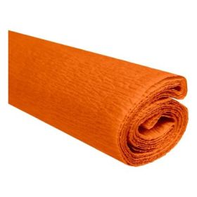 Hartie creponata Colorarte C06, 50x200cm, portocaliu deschis, set 10 role
