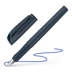 Stilou Schneider Xpect STI169 / 1690 11, varf M, alimentare rezerve, corp plastic space blue, grip cauciucat