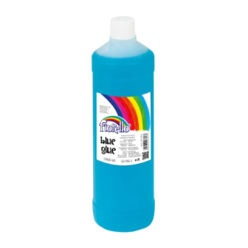 Lipici lichid Fiorello, 1l, hartie si carton, lavabil, albastru-transparent dupa uscare, 130-1834