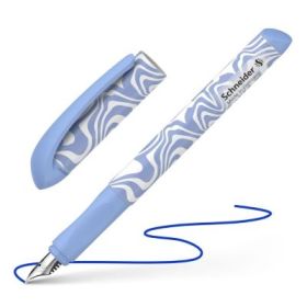 Stilou Schneider Voice STI184 / 160016 / 306642, varf M, alimentare rezerve, corp plastic zebra alb / lila