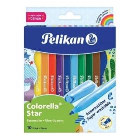 Carioci colorate Pelikan Colorella Star 302 822299, super washable, 10 culori, blister carton
