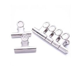 Clipsuri metalice Office Cover DL0013 6103, inox, 50mm, argintii, cutie 6 buc