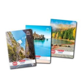 Caiet scolar A4 Herlitz X. Book Discover Romania, 60 file, matematica, colturi rotunjite, 70g/mp, 9487880