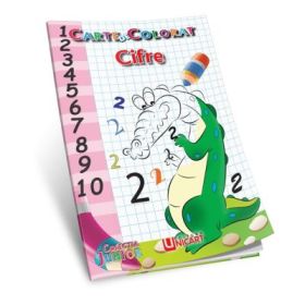 Carte de colorat B5, Cifre, Unicart