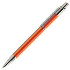 Pix cu bila Office-Cover Tiko, 1. 0mm, cu mecanism, pentru personalizare, corp metalic, portocaliu
