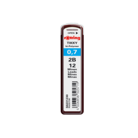 Mine creion mecanic Rotring Tikky, 0. 7mm, 2B, set 12 buc