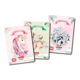 Caiet scolar A5 Herlitz X. Book Enjoy, 48 file, dictando, colturi rotunjite, 70g/mp, 9484330