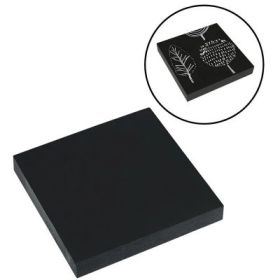 Notes adeziv Eagle 654BL, 100 coli, 75x75mm, negru