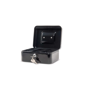 Caseta (cutie) metalica pentru bani, 200 x 170 x 90 mm, MAUL - neagra
