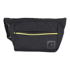 Borseta CATERPILLAR Code - Hex Parkour, material 420D hexagonal, buzunar cu fermoar - negru