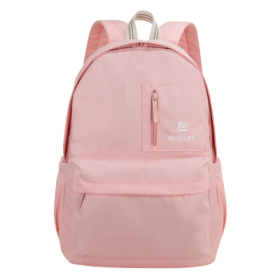 Rucsac scola BESTLIFE Col-Rainbow, compartiment tableta si laptop 15.6 inch, roz