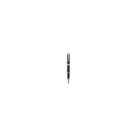 Stilou DIPLOMAT Excellence A plus, cu penita M, aurita 14kt. - Rhomb Guilloche Lapis Black