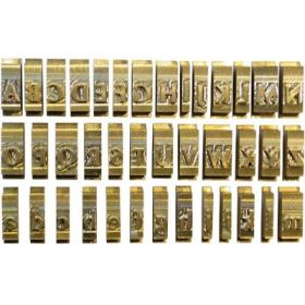 Set litere cu font latin standard, 5,5 mm, 52 litere/set, OPUS