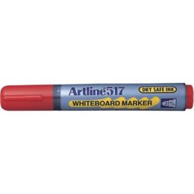 Marker pentru tabla de scris ARTLINE 517 - Dry safe ink 48h, varf rotund 2. 0mm - rosu