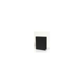 Caiet mecanic 2 inele - D25mm, coperti carton plastifiat PVC, A5, AURORA - negru