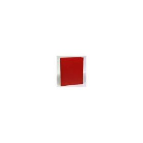 Caiet mecanic 2 inele - D25mm, coperti carton plastifiat PVC, A4, AURORA - rosu