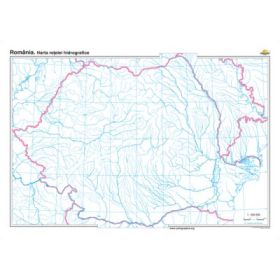 Romania. Harta retelei hidrografice 140x100 cm CR-3095B