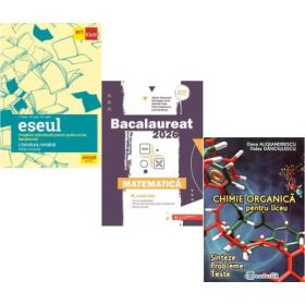 Pachet Bacalaureat 2026. Eseul. Literatura Romana. Pregatire individuala pentru proba scrisa, Matematica M_Mate-Info si Chimie organica pentru liceu. Sinteze. Probleme. Teste - Liliana Paicu, Gheorghe Iurea, Elena Alexandrescu