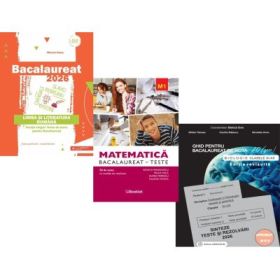 Pachet Bacalaureat 2026. Limba si literatura romana, Matematica M1. Teste si Biologie clasele 11-12 - Mihaela Dobos, Rodica Manolescu, Stelica Ene
