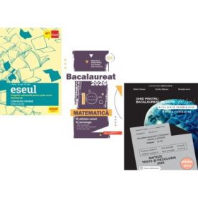 Pachet Bacalaureat 2026. Eseul. Pregatire individuala pentru proba scrisa, Matematica M-stiintele-naturii si M-tehnologic si Biologie clasele 11-12 - Liliana Paicu, Mihai Monea, Stelica Ene