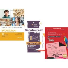 Pachet Bacalaureat 2026. Limba si literatura romana 72 teste complete, Matematica M-stiintele-naturii si M-tehnologic si Biologie clasele 9-10 - Mimi Gramnea, Mihai Monea, Stelica Ene