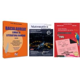 Pachet Bacalaureat 2026. Limba si literatura romana, Matematica pe intelesul tuturor 2026. M-mate-info, M-stiintele naturii si Biologie clasele 9-10 - Mariana Badea, Teohar Mihadas, Stelica Ene