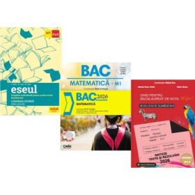 Pachet Bacalaureat 2026. Eseul. Literatura Romana. Pregatire individuala pentru proba scrisa, i Matematica si Biologie clasele 9-10- Liliana Paicu, Radu Gologan, Stelica Ene
