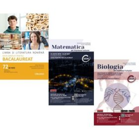 Pachet Bacalaureat 2026. Limba si literatura romana 72 teste complete, Matematica pe intelesul tuturor M-mate-info, M-stiintele naturii si Biologie pe intelesul tuturor clasele 11-12 - Mimi Gramnea, Teohar Mihadas, Maria Ioana Cazan