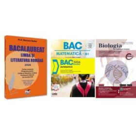 Pachet Bacalaureat 2026. Limba si literatura romana, Matematica si Biologia pe intelesul tuturor clasele 11-12 - Mariana Badea, Radu Gologan, Maria Ioana Cazan