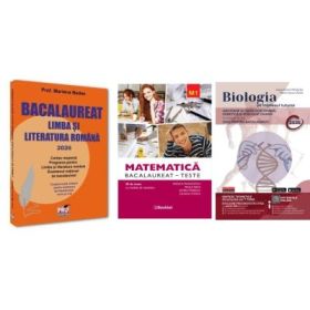 Pachet Bacalaureat 2026. Limba si literatura romana, Matematica M1 Teste si Biologie pe intelesul tuturor clasele 11-12 - Mariana Badea, Rodica Manolescu, Maria Ioana Cazan