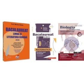 Pachet Bacalaureat 2026. Limba si literatura romana, Matematica M-stiintele-naturii si M-tehnologic si Biologia pe intelesul tuturor clasele 11-12 - Mariana Badea, Mihai Monea, Maria Ioana Cazan