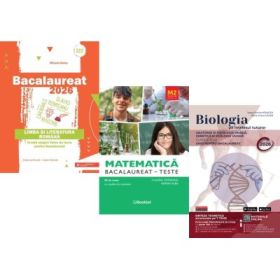 Pachet Bacalaureat 2026. Limba si literatura romana, Matematica M2 Profil Stiinte ale naturii. Teste si Biologie pe intelesul tuturor clasele 11-12 - Mihaela Dobos, Claudia Temneanu, Maria Ioana Cazan
