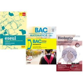 Pachet Bacalaureat 2026. Eseul. Pregatire individuala pentru proba scrisa, Matematica si Biologia pe intelesul tuturor clasele 11-12 - Liliana Paicu, Radu Gologan, Maria Ioana Cazan