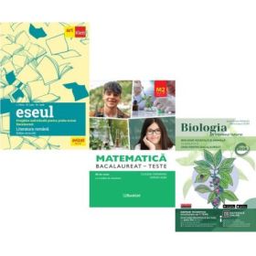 Pachet Bacalaureat 2026. Eseul. Pregatire individuala pentru proba scrisa, Matematica M2 Profil Stiinte ale naturii. Teste si Biologie pe intelesul tuturor clasele 9-10 - Liliana Paicu, Claudia Temneanu, Maria Ioana Cazan